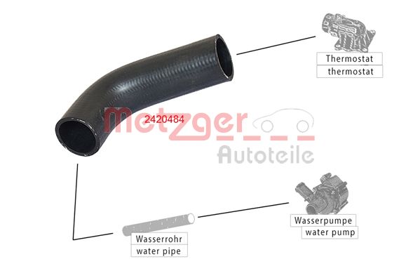 METZGER 2420484 Kühlerschlauch
